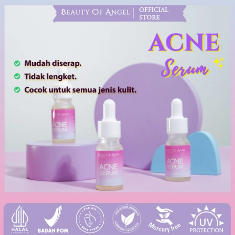 Anti Acne Serum 10 ml With Salicylic Acid Tea Tree Oil Penghilang Bekas Jerawat BPOM
